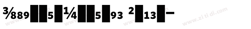 WhitneyNumeric Black字体转换